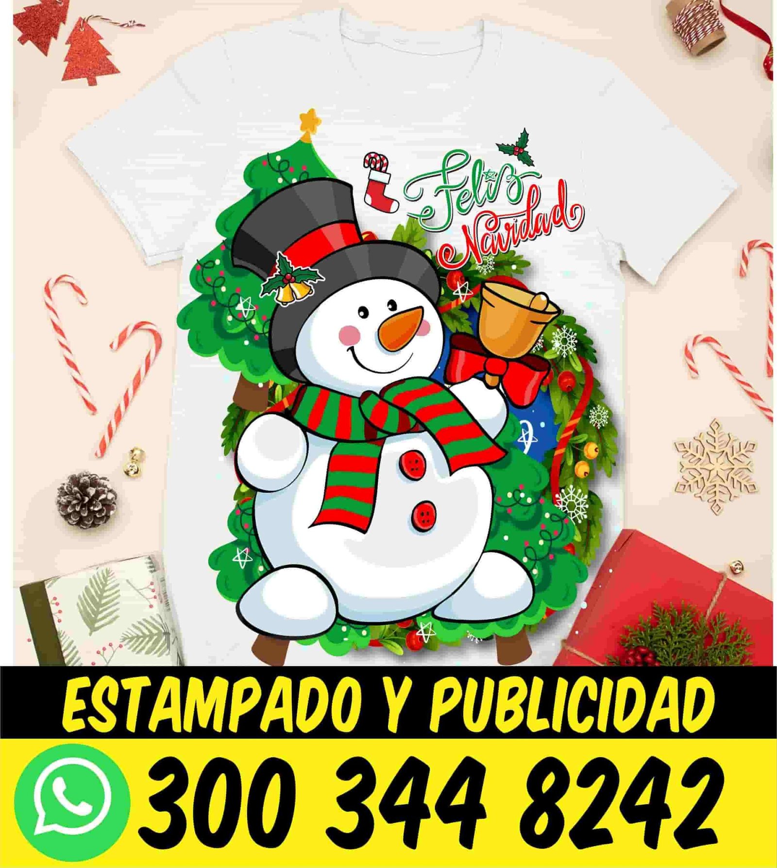 Camisetas de navidad (24) Camisetas de navidad disponible en diferentes talls y colores